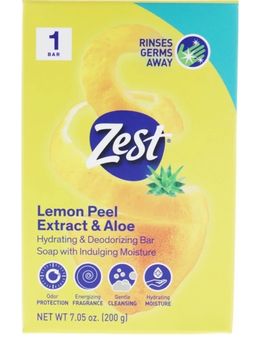 Zest Bar Soap - Lemon Bar Soap - Refreshing Scent - Hydrating Body Soap -